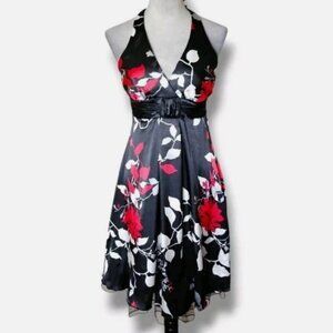 Speechless Floral Empire Waist Halter Dress Juniors Size 5 Fit & Flare